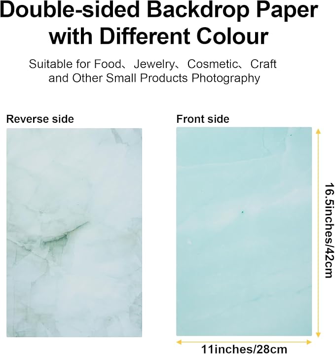 Meking 9PCS 16Patterns Product Photography Backdrops, Photo Background Flat Lay