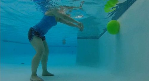 BIO Sports Water Resistance Ball for Full Body Low Impact Pool Workout (Orange)