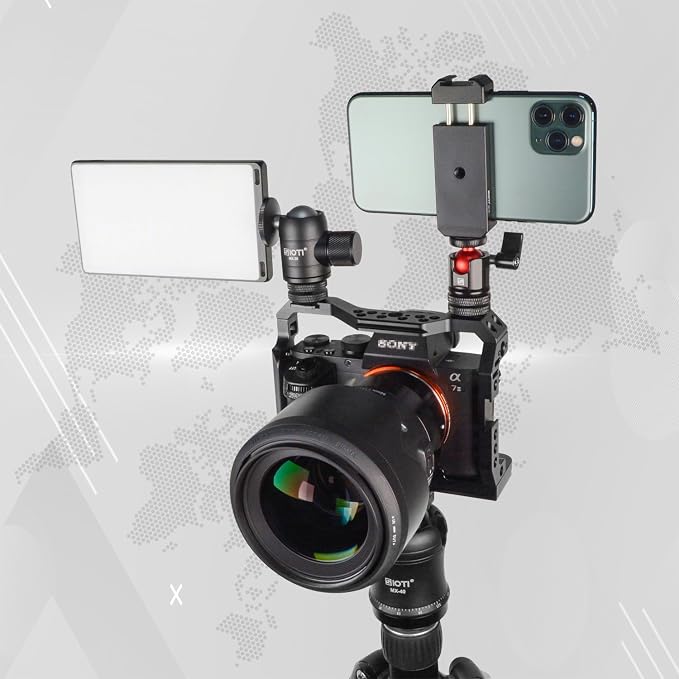 SIOTI Mini Tripod Ball Head, Swivel Mini Ball Head, Panoramic 360° Vertical Pan