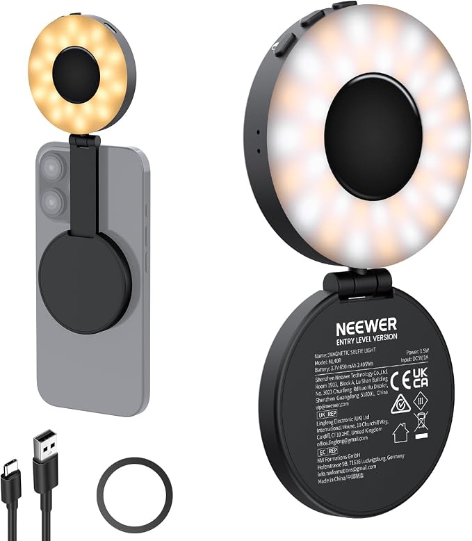 NEEWER ENTRY LEVEL VERSION Magnetic Selfie Light Compatible