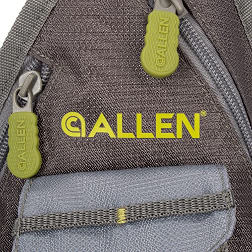 Allen Company Ultra-Light Gallatin Strap Fly Fishing Vest, Fits up to 4 Tackle/Fly Boxes, 14 Accessory Pockets, Gray/Lime