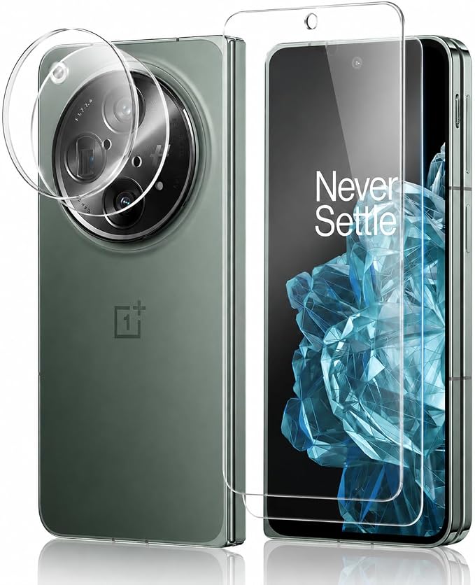 V-PORYADKU 2 Pack for OnePlus Open Screen Protector + 2 Pack Camera Lens