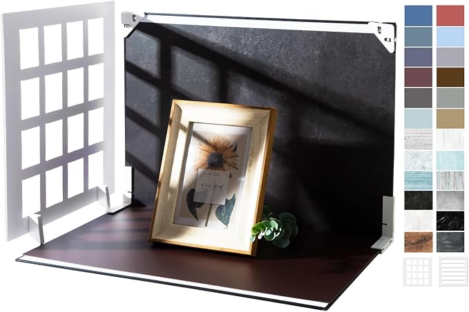 Photo Backdrop Board for Product Photography, 16.5x11.7 Inch Food Photography