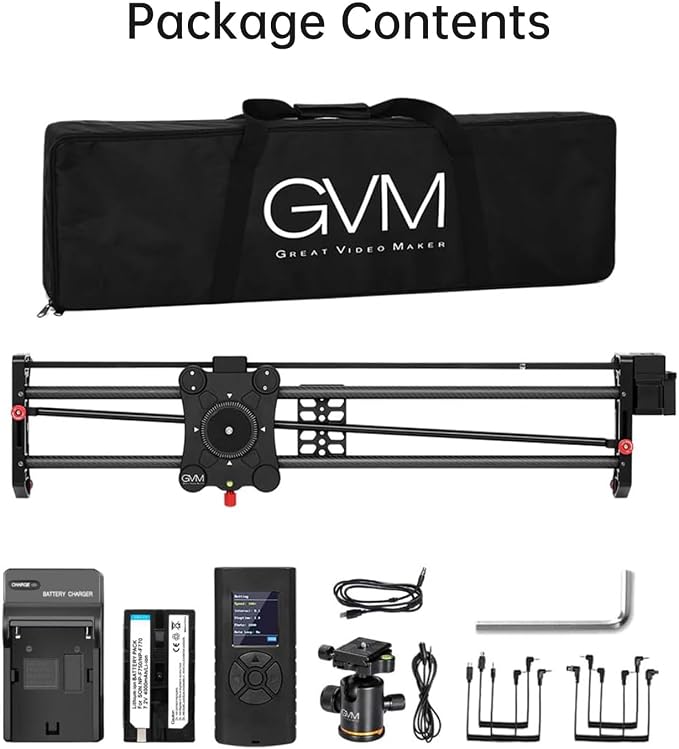 GVM Carbon Fiber Motorized Camera Slider