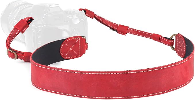 MegaGear SLR, DSLR Sierra Series Genuine Leather Camera Shoulder or Neck Strap