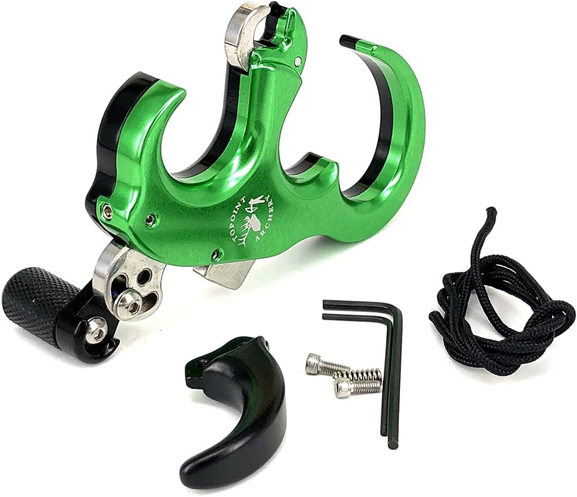Skiennix Compound Bow Release Aid - Adjustable 3/4 Finger Automatic Thumb Trigger for Archery Training