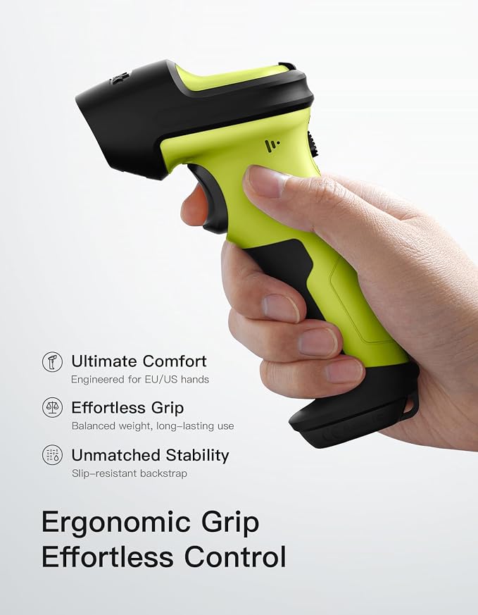 Inateck 2D Barcode Scanner, Wireless Bluetooth QR Code Scanner