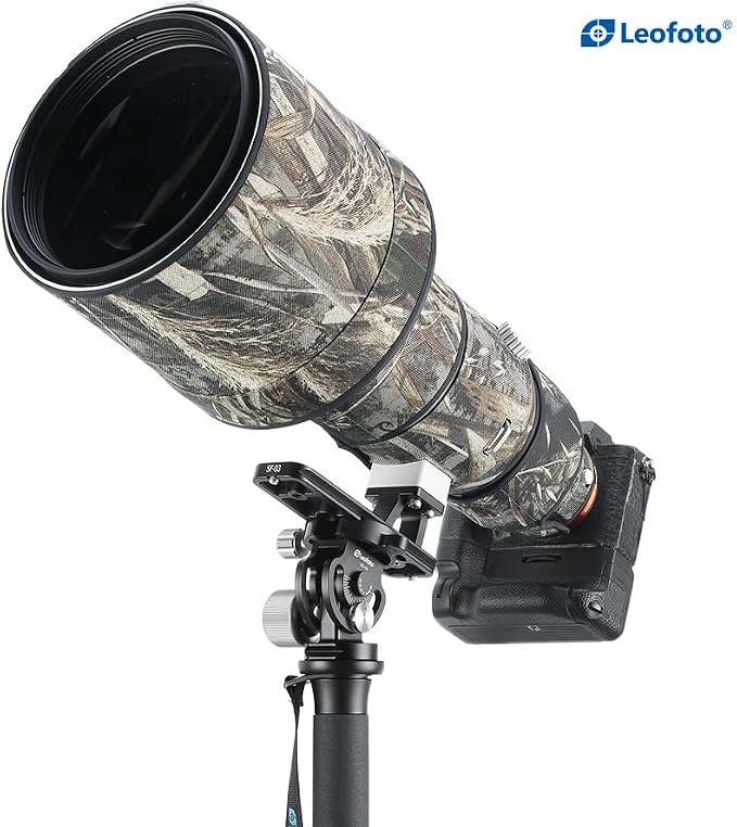 Leofoto MP-326C+VH-10S Monopod and Tilt Head Set, Carbon Fiber, VH-10S Monopod
