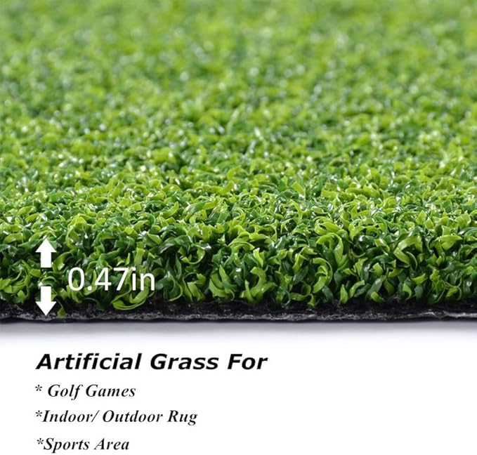 Golf Putting Green Turf (0.47" Custom Size) Multi-use Artificial Grass Rug Indoor/Outdoor Carpet, Golf Hitting Practice Mat at Home,Fake Grass Landscape for Décor