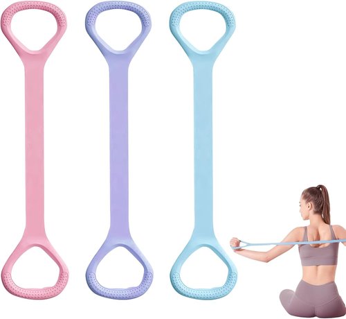 Figure 8 Resistance Bands - Versatile Yoga & Pilates Equipment for Strength Training | 3 Pack