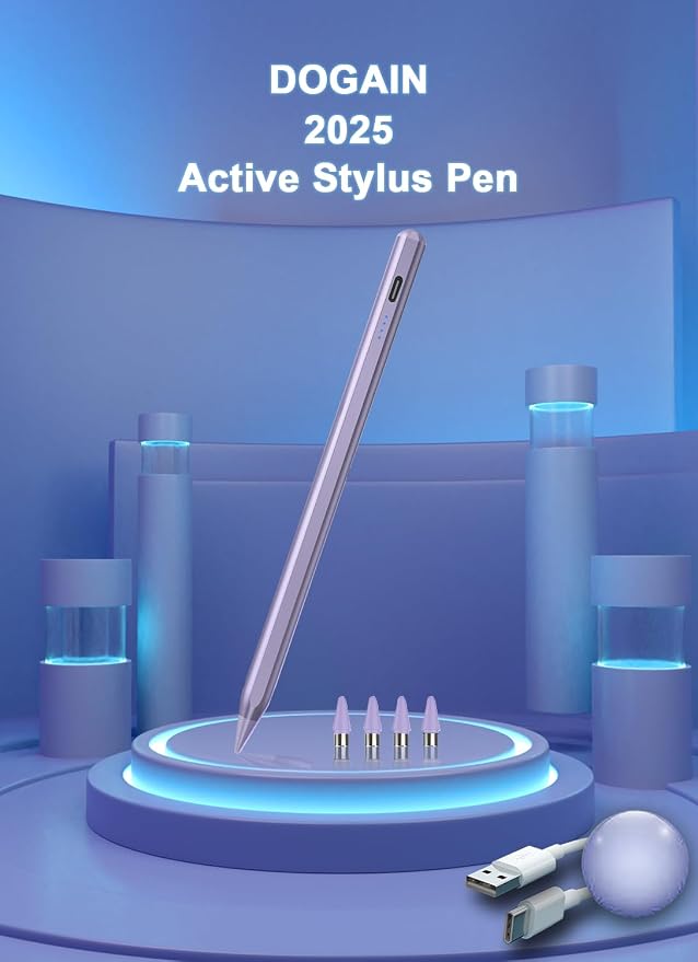 Stylus Pens for Touch Screens Power-Display Tablet Pen POM Tip Magnetic Digital