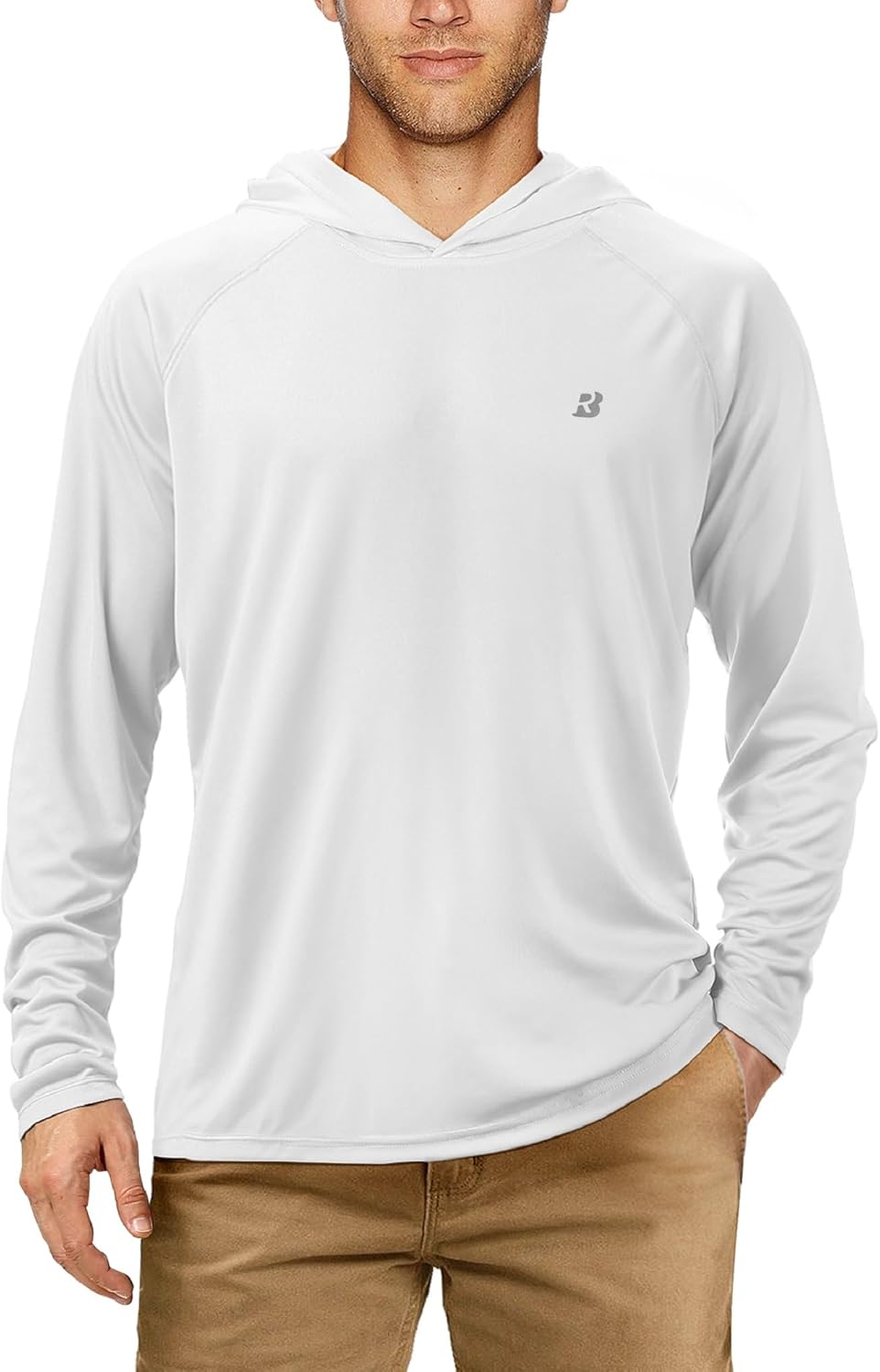 Roadbox Fishing Shirts for Men - UPF 50+ Long Sleeve UV Sun Protection Hoodie | Ideal for Hiking & Swimming