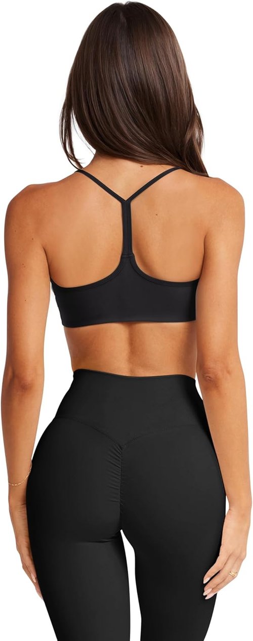 LASLULU Women's Y-Back Sports Bra - Padded Racerback for Yoga & Gym | Comfortable Athletic Top