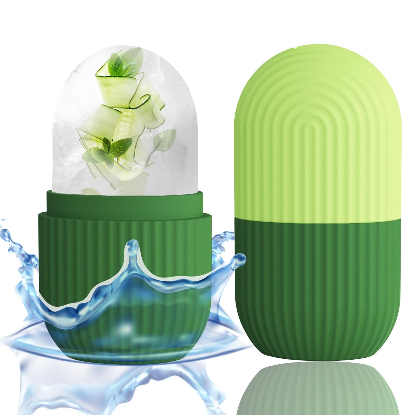 Xhjri Ice Roller Massager For Face, Eyes And Neck - Naturally Condition Skin, De-Puff Eye Bags, Reduce Migraine Pain - Reusable