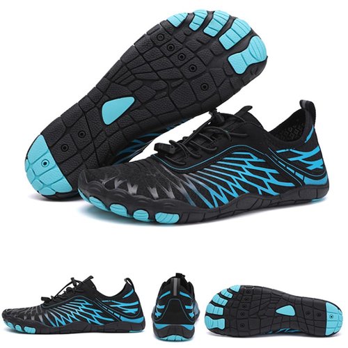 Hike Barefoot Shoes Womens Men Footwear,Pro-Healthy&Non-Slip Water Shoe for Women Men, Wide Toe Running Shoes Boots Sneakers Unisex Blue