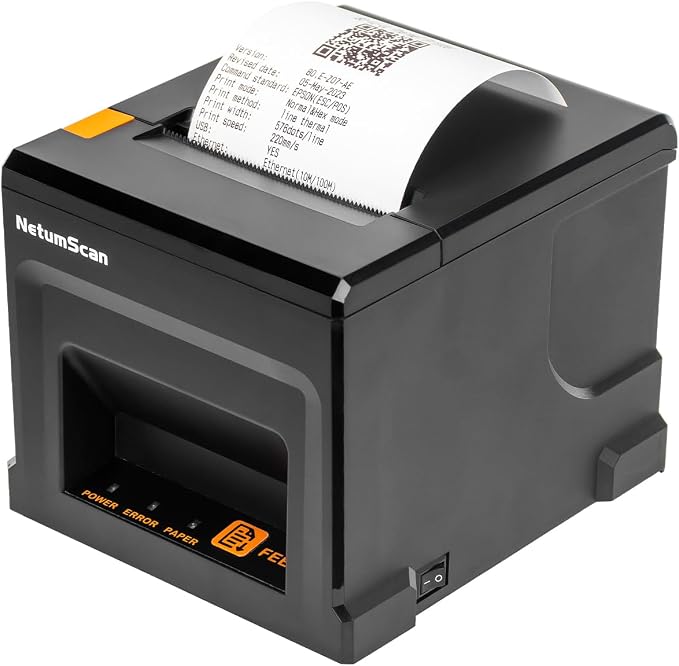 NetumScan 80mm POS Receipt Printer 300mm/s USB Thermal Receipt Printer