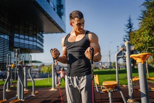 E.Z.D Resistance Bands Set: Exercise Bands with Handles, Door Anchor, Ankle Straps for Heavy Resistance Training, Physical Therapy, Muscle Training, Yoga, and Home Workouts.