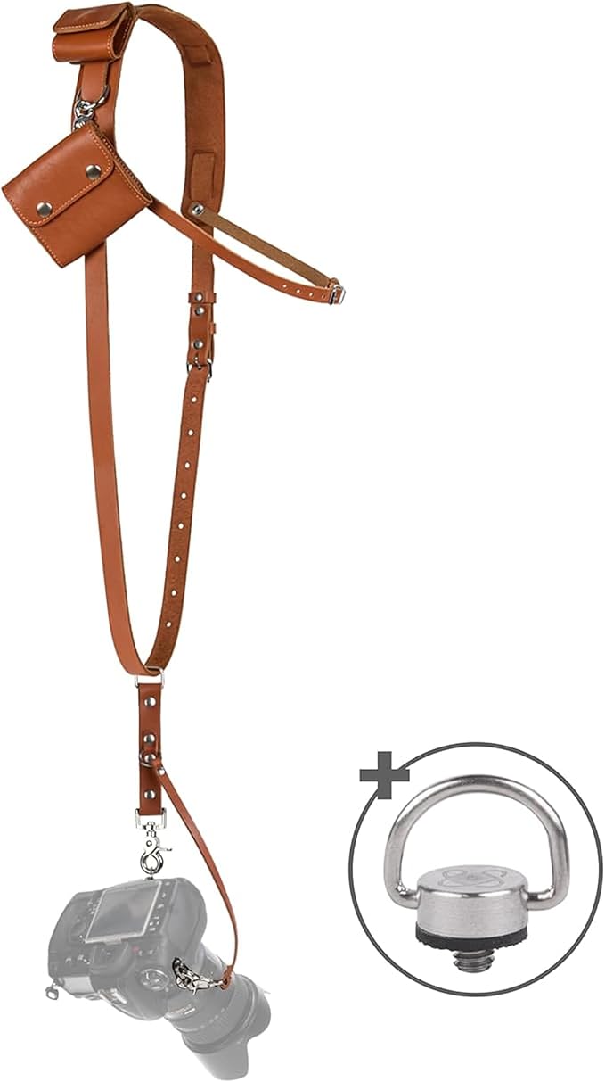 C Coiro Leather Camera Strap Crossbody
