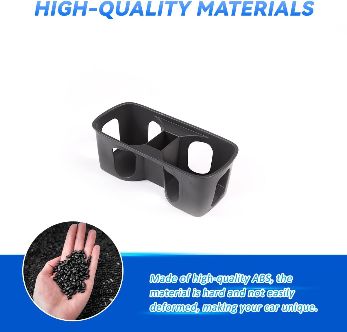 Black Center Console Cup Holder Compatible with Land Rover Defender 90 110 130 2020-2024 Car Cup Holder Expander Storage Box，Drink Cup Holder Organizer Accessories (for Defender 2022-2024)