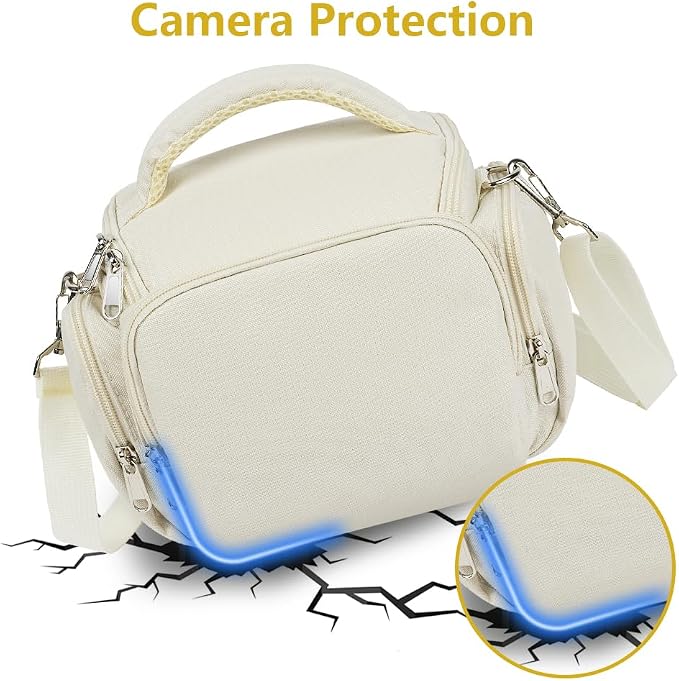 Ainiv DSLR Camera Bag, Waterproof Anti-Shock SLR Camera Case, Large Adjustable