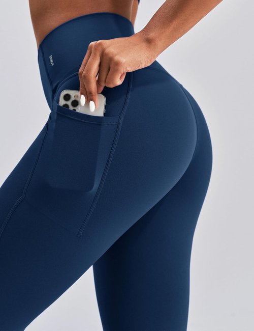 K-Swiss Women's Leggings - Soft, Stretchy High Waist 25" Yoga Pants with Pockets for Athletic Comfort