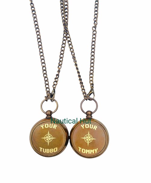 Brass Compass Personalized – Waterproof Pocket Compass for Son, Grandson, Daughter – Baptism, Communion, Easter, Graduation Gift – Engraved with Your Tommy, Your Tubbo