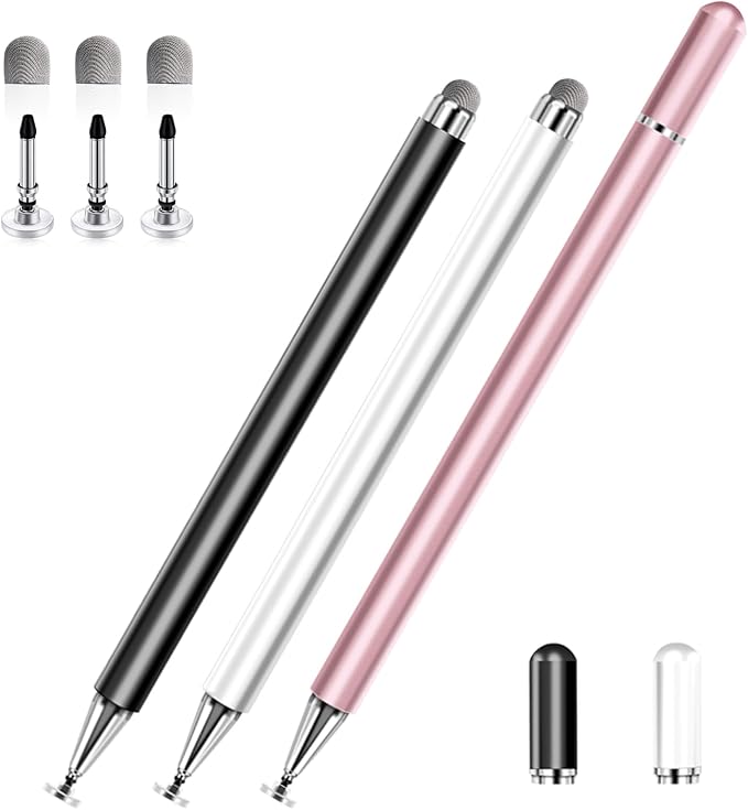 Stylus Pens for Touch Screens, 2 in 1 High Precision Universal Stylus Pen for