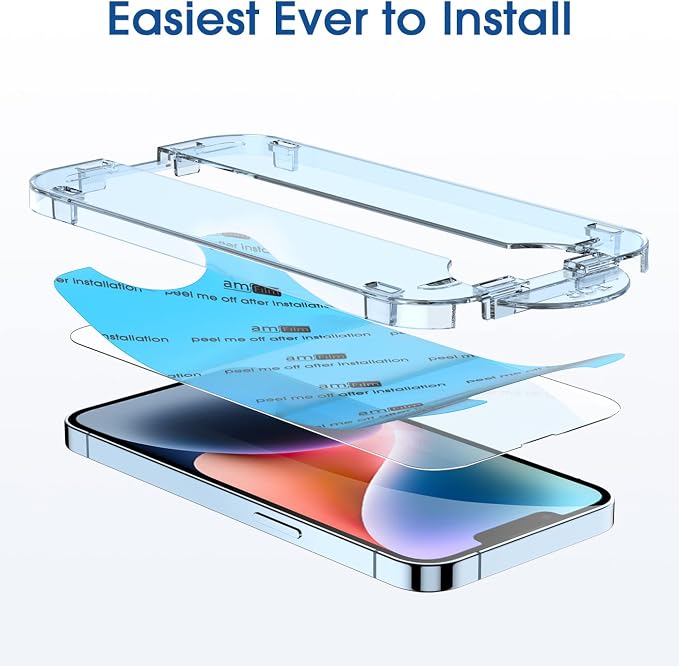 amFilm Tempered Glass Screen Protector + Camera Lens Protector
