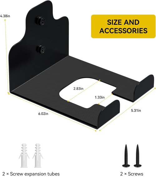 JNIHEEP Garage Organizer - Wall-Mounted Trimmer Rack for Power Tools | Holds Weed Whackers & Hedge Trimmers
