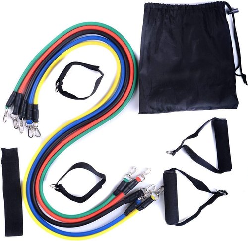 BFR Bands Resistance Band Set for Men and Women - Portable Strength Training Equipment for Arms and Legs w/Door Anchor & Carry Bag