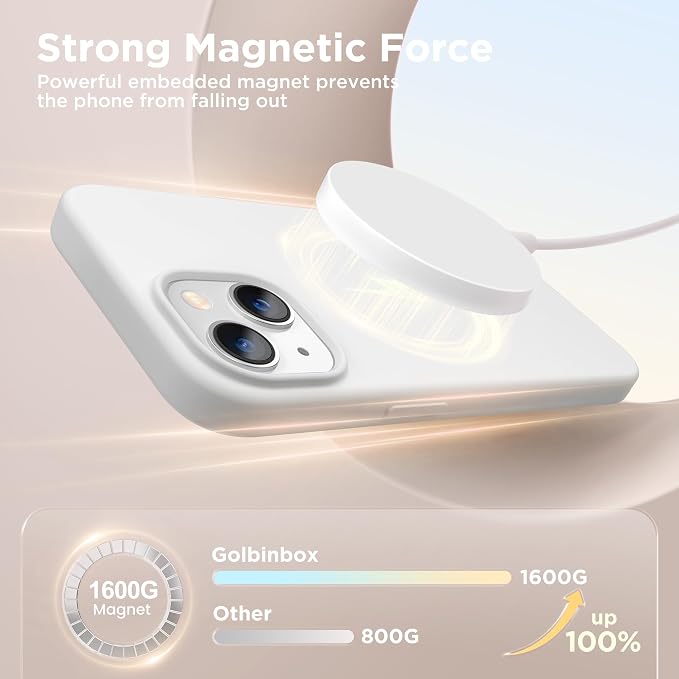 GolbinBox Magnetic for iPhone 13 Case & iPhone 14 Case, Compatible