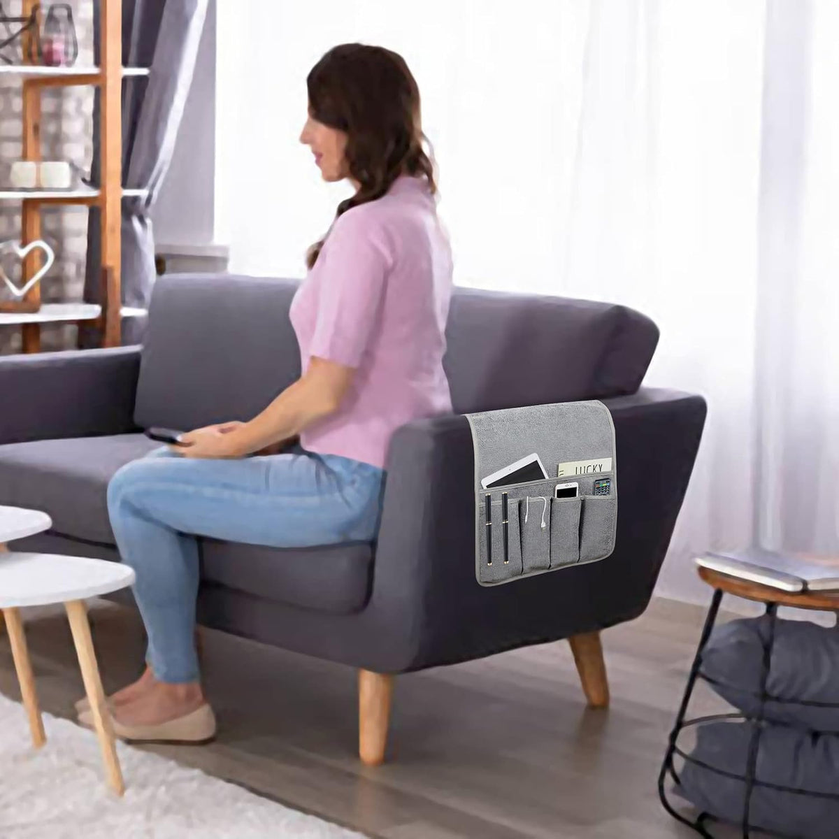 Remote Control Holders for Armchairs, Couch Caddy, Featuring Non-Slip Bases