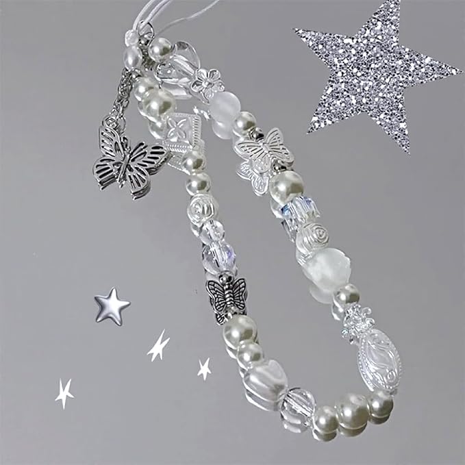 Beaded Camera Wrist Strap Cute Digital Camera Charm Lanyard, Phone Wristlet