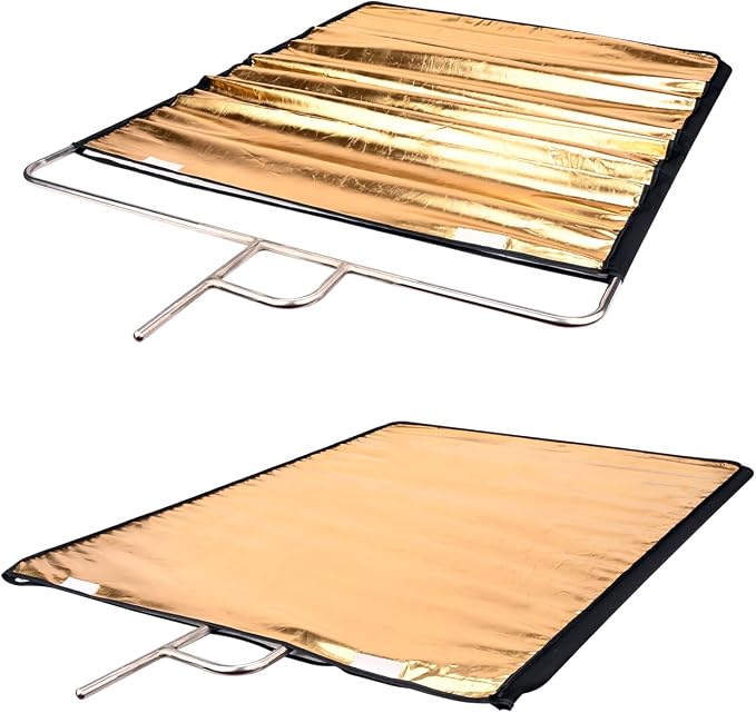 Photography Light Reflector Flag Kit, 30x35inches/75x90cm, 4-in-1