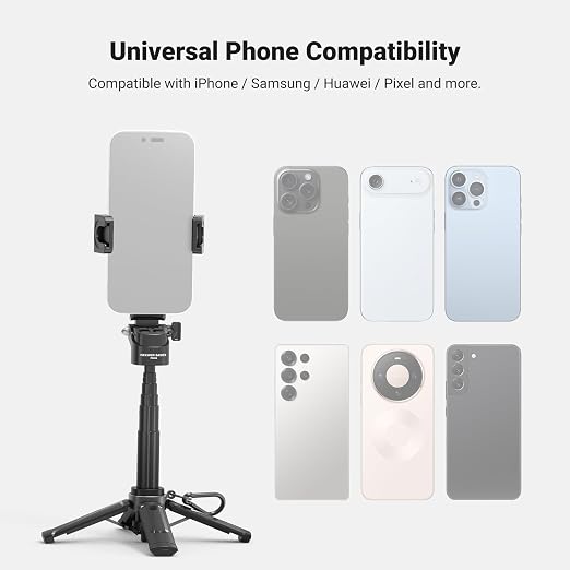 NEEWER Mini Tripod for Phone, Lightweight Foldable Small Selfie Stick Cell