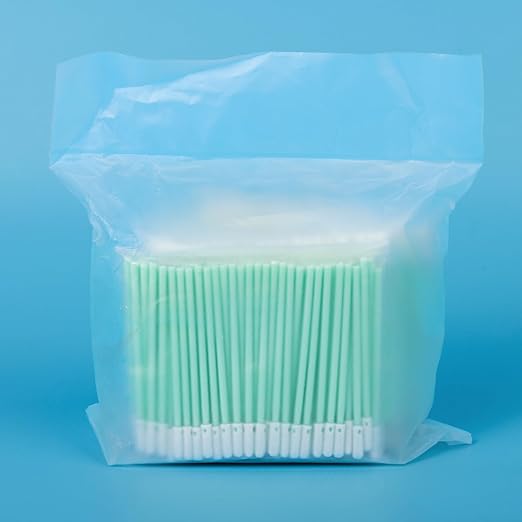 500-Pack 2.5mm Fiber Optic Cleaning Swabs, Round Tip