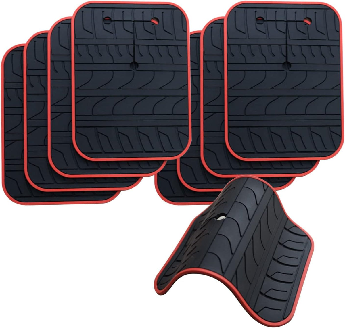 Skiennix Car Scratch Protector - Anti-Scratch Non-Slip Silicone Pads for Bike Racks | 8-Pack