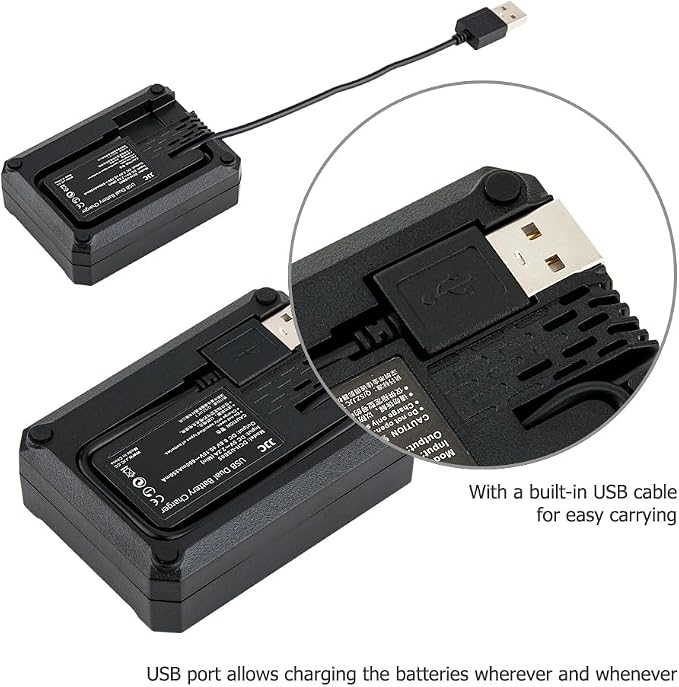 JJC EN-EL25 Battery Charger USB Dual Slot