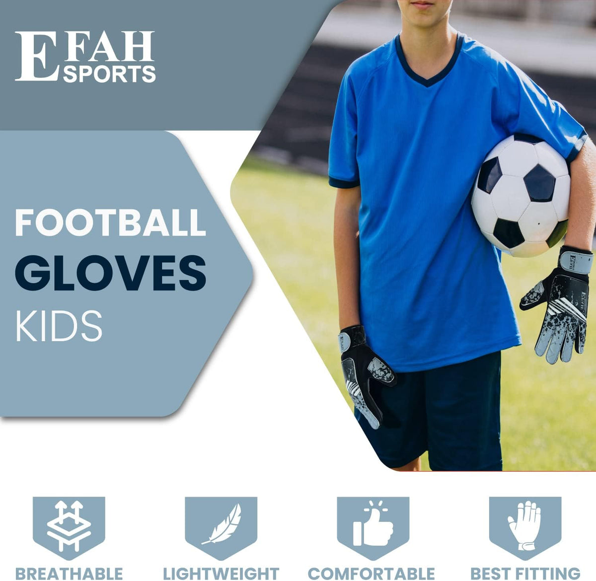 Regine Switzerland Soccer Goalkeeper Gloves - Strong Grip for Kids & Youth Football | Durable Design