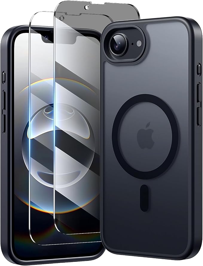 toushion 3 in 1 for iPhone 16E Case/iPhone 17E Case, Screen Protector*2