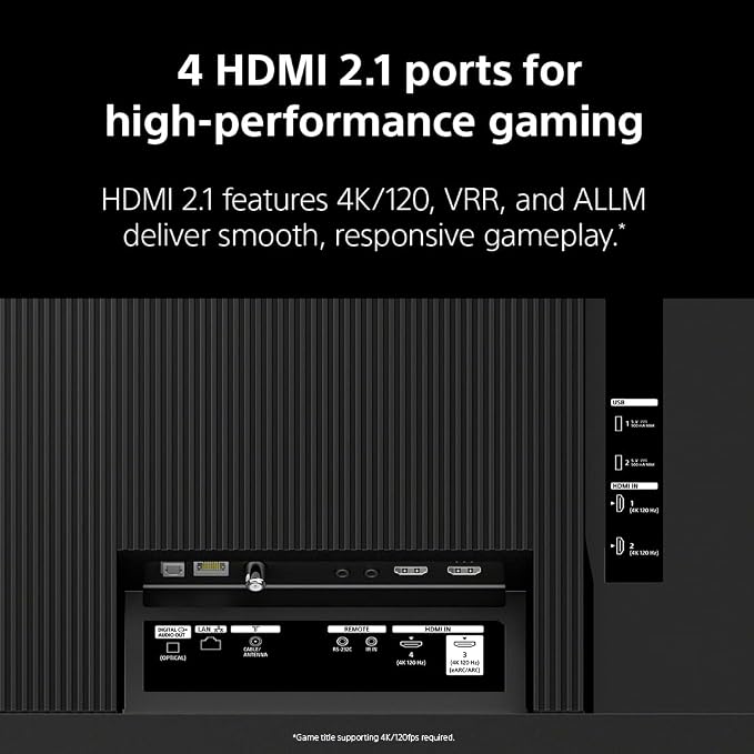 Sony 65 Inch BRAVIA 3 II LED 4K HDR Smart Google TV with Gemini K-65XR30M2 | Anti-Glare, XR Processor with AI Technology, Dolby Vision/Atmos, 120Hz Refresh Rate, 4K movie credits included, 4xHDMI 2.1