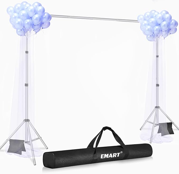 EMART Backdrop Stand 10x8.5ft Photo Studio Adjustable Background Stand Support