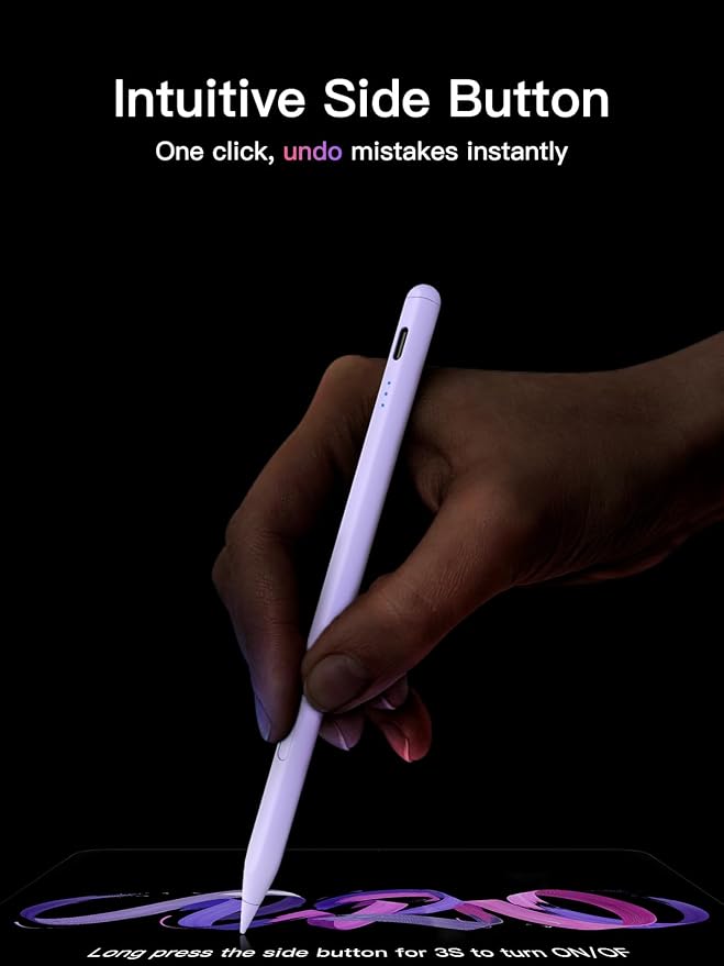 KEEPRO Stylus Pen for iPad 2018-2026, USB-C Fast Charging Pencil, Pixel-Perfect