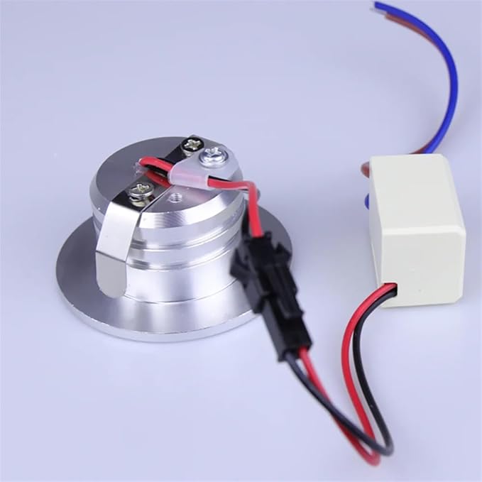 Wall Sconce Lamps Embedded with Mounting Box Round Nightlight for Stair Step Corridor Balcony Luminaire AC85-265V/DC12V(Warm(2700-3500K),3W AC85-265V)