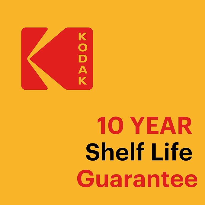 KODAK 9V Alkaline Batteries 9 Volt High-Performance Battery Pack, 10-Year Shelf