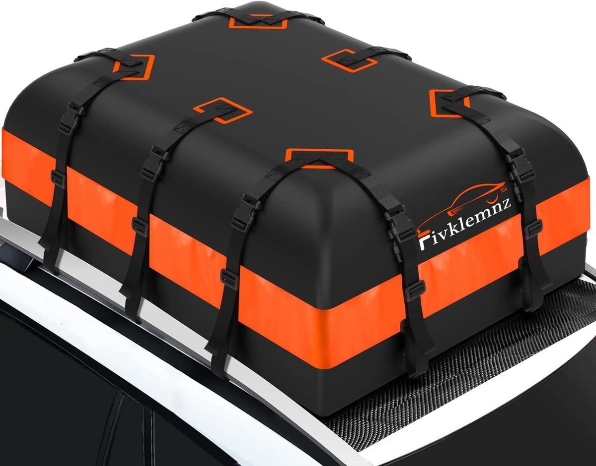FIVKLEMNZ 21 Cubic Rooftop Cargo Carrier Waterproof Soft Car Roof Bag