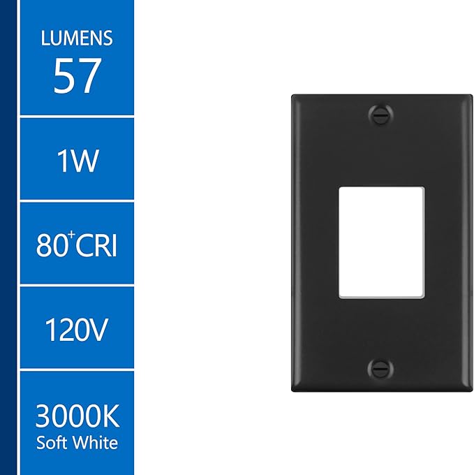 NICOR Lighting STP2 Frosted Black LED Step Light (STP2F120BK)