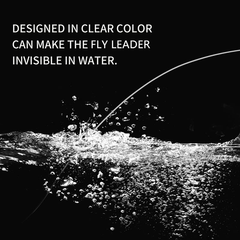 Skiennix 8 Pack Welded Tapered Fly Fishing Leaders - 9ft, Multiple Sizes 0X-7X, Durable Nylon