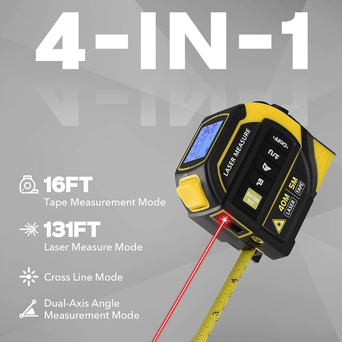 4-in-1 Laser Tape Measure