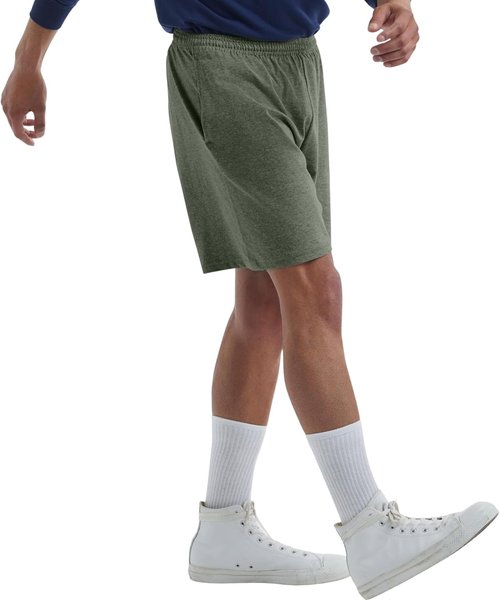 Hanes Men's Jersey Pocket Shorts - Comfortable Casual Wear | Ideal for Everyday Use